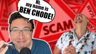 quotBen Chodequot Calls a Phone Scammer Greatest Freakout EVER [upl. by Yrral]