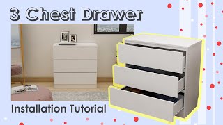 3 Chest Drawer Installation Tutorial [upl. by Yrocal]