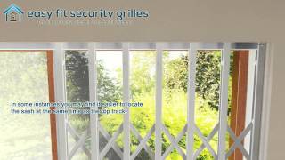 Easy Fit Security Grilles  Installation Of Collapsible Gate [upl. by Maccarthy193]