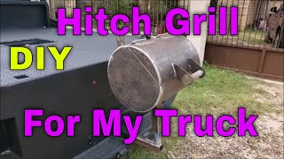 How to build a custom receiver hitch grill diy hitch bbq pit tailgate tailgating plans tail gating [upl. by Nordek]