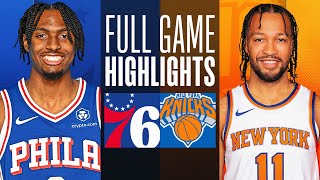 76ERS at KNICKS  FULL GAME HIGHLIGHTS  March 12 2024 [upl. by Nikita857]