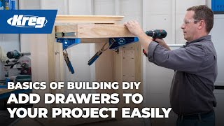 Add Drawers To Your Project Easily  Basics of Building DIY [upl. by Landers365]