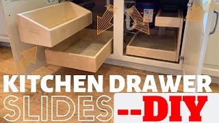 DIY Kitchen Drawers  Slides [upl. by Rosabel]