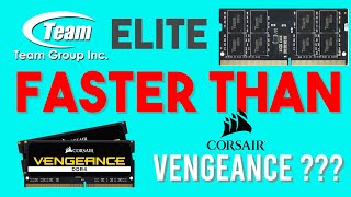 Team Elite DDR 4 Sodimm vs Corsair Vengeance vs Samsung [upl. by Marja]