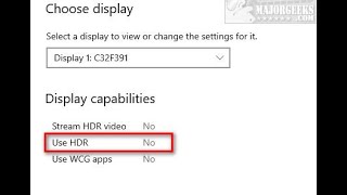 How to Enable HDR in Windows 10 [upl. by Groh]