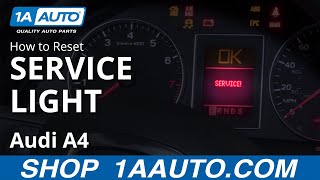 How to Reset Service Light 0409 Audi A4 [upl. by Mercuri]