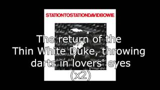 Station to Station  David Bowie  Lyrics [upl. by Gautea]