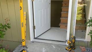 Jeld Wen Front Door Installation  Really crappy products and craftsmanship PART 1 [upl. by Vernen]