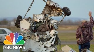 Skydivers Escape As Two Planes Collide  Archives  NBC News [upl. by Nehtanhoj756]