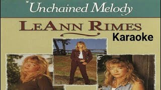 Unchained Melody  LeAnn Rimes karaoke [upl. by Yneffit]