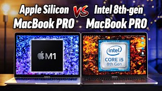 M1 MacBook PRO vs Intel MacBook PRO ULTIMATE Comparison [upl. by Ycniuqed]