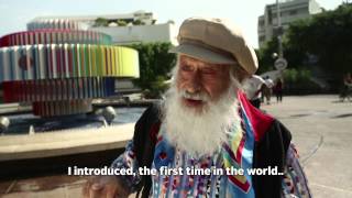 Yaacov Agam at the Dizengoff Fountain  Tel Aviv Israel [upl. by Nahsrad]