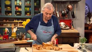 Jacques Pépin Techniques How to Carve a Roasted Chicken [upl. by Odell]