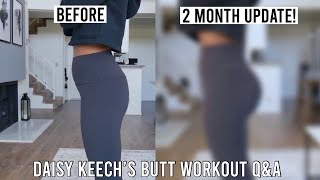 I Did Daisy Keech’s Butt Workout  2 MONTH UPDATE amp QampA [upl. by Verena]