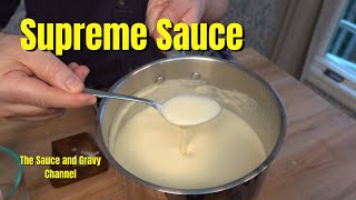 Supreme Sauce  Sauce with Chicken  Sauce for Chicken Recipe  White Sauce for Chicken [upl. by Arimas970]