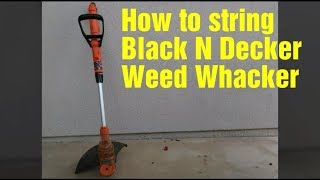 String Black N Decker Weedwhacker [upl. by Fitzgerald]