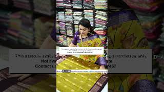 Bridal Pure kanchipuram sarees with silk mark certification  WhatsApp at 9606867467 [upl. by Minsk]