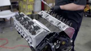 Small Block Chevy Engine Build Cylinder Heads [upl. by Cahan]