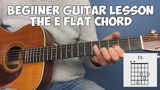 Beginners guitar lesson  The Eb chord [upl. by Rosalee]