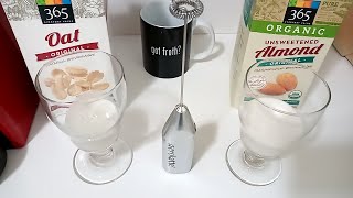 Oat Milk vs Almond Milk part 2 Frothing Test [upl. by Dirk]