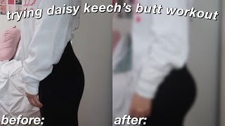 I Tried Daisy Keechs Butt Workout For a Week real results [upl. by Ehcor]