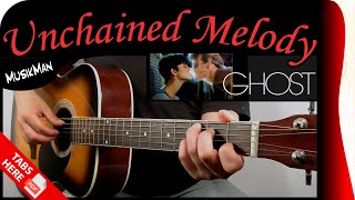 UNCHAINED MELODY 👻  The Righteous Brothers  GUITAR Cover  MusikMan N°115 [upl. by Fitzger775]