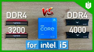 What is the Best DDR4 RAM for Intel i5 DDR4 3200 MHz vs 4000 MHz [upl. by Sucul]