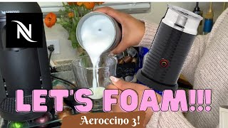 How To Foam Milk With Aeroccino 3 Make Coffee With Foam Tips amp Tricks  Easy Foamed Latte Recipe [upl. by Niac]