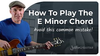 How to Play the Em Chord  Guitar for Beginners [upl. by Latnahc]