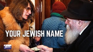 Heres Your Jewish Name  The Lubavitcher Rebbe [upl. by Ilil760]