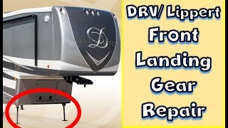 Lippert RV Front Landing Gear Repair DRV Mobile Suites [upl. by Annasoh]