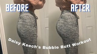 I did Daisy Keechs Butt Workout for a Week  before and after  booty in 1 week SHOCKING RESULTS [upl. by Yeldar]