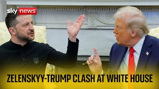 Trump and Zelenskyy clash in Washington [upl. by Luca3]