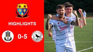 Caerleon 05 Cwmbrân Town  Gwent FA Senior cup  Quarter final highlights [upl. by Nuajed866]