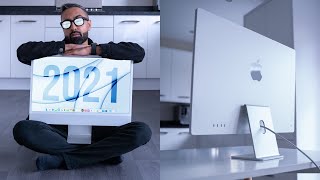 iMac 2021 Silver  Unboxing amp Review [upl. by Nirok9]