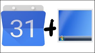 Google Kalender im Desktop anzeigen Windows 7 [upl. by Athalia]