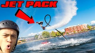 Flying JETPACK FLYBOARD OVER WATER [upl. by Asselim]