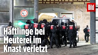 Gefängnismeuterei Polizei stürmt Knast in Thüringen  JVA Untermaßfeld [upl. by Edan]